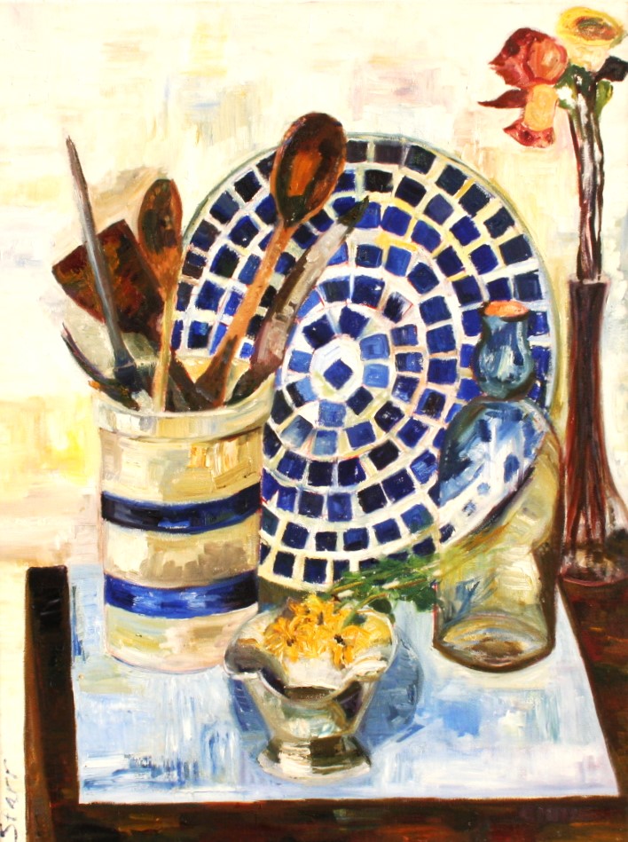 Still Life in blue von Starr, Erin