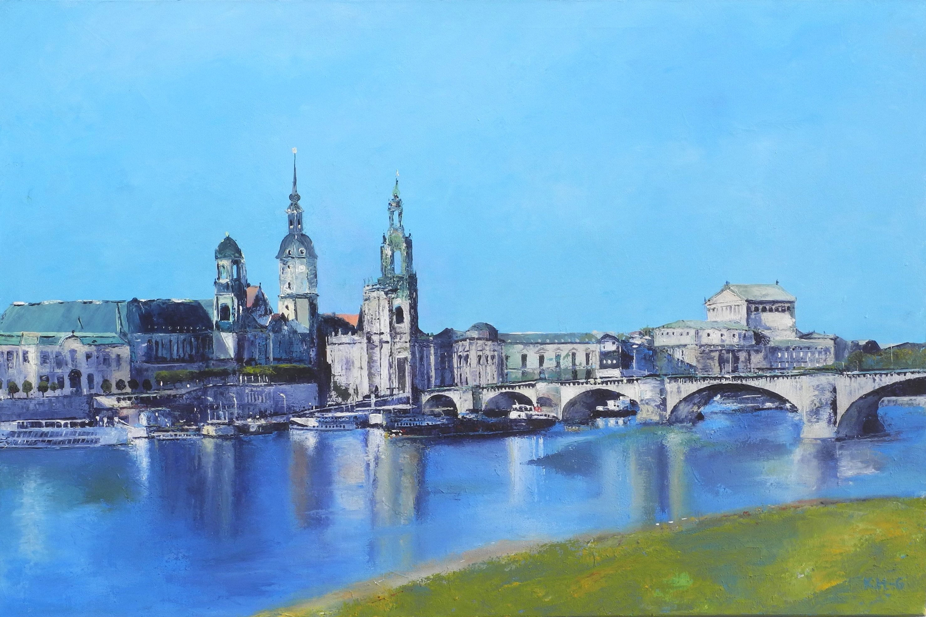 Am Ufer der Elbe - Dresden von Hansen-Gluschitz, Katharina 